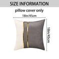 thumbnail image 6 of REGALWOVEN Pack of 2 Velvet Throw Pillow Covers Soft Decorative Square Cushion Covers for Sofa Living Room Home Decor Grey 18 x 18 Inch, 6 of 6