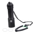 thumbnail image 6 of Waterproof LED Diving Flashlight 1000LM Bright Powerful Professional Underwater Dives Light Fishing Hunting Torches, 6 of 9