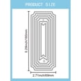 thumbnail image 2 of 1Pcs Geometric Theme DIY Embossing Stencil Rectangle Carbon Steel Cutting Dies Stencils Embossing Folders for DIY Scrapbooking Photo Decorative Paper Dies Making 160x69x0.8mm Gray, 2 of 9
