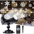 thumbnail image 2 of LED Projection Lamp, Snowflake Projector Lights with Remote Control, IP65 Waterproof Christmas Projector Lights with Timing Function, for Christmas, P, 2 of 5