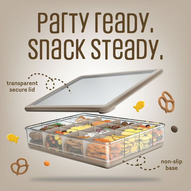COOK WITH COLOR Snack Box, 16-Compartment Lunch Box & Food Storage
