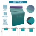 thumbnail image 6 of Teal Purple Ombre Table Runner 72 Inches, Modern Art Abstract Aesthetics Bed Runner Dresser Scarves Tabletop for Indoor Outdoor Parties/Ceremony/Banquet, 16" x 72", 6 of 9