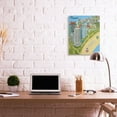 thumbnail image 2 of Stupell Industries Colorful Miami City Beach Landmarks Florida Architecture Canvas Wall Art Design by Carla Daly, 24" x 30", 2 of 4