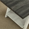 thumbnail image 2 of Roundhill Furniture Athens Wood Shelf End Table in Weathered Charcoal/Beige, 2 of 3