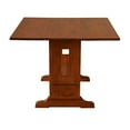 thumbnail image 3 of Crafters and Weavers Arts and Crafts Solid Wood Drop Leaf Dining Table in Cherry, 3 of 3