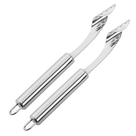 

Mosey 2Pcs Chilli Pepper Core Remover Stainless Steel Sharp Blade Easy Twist Remove Seeds Food-Grade Material Kitchen Tool