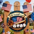 thumbnail image 1 of Independence Day America Wooden Hanging Decoration Patriotic Round Wall Decor For Home And Porch Festival Celebration Hanging Board Decoration, 1 of 6