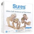 thumbnail image 1 of Sures Waterproof Mattress Protector - California King Size Bedsheet - Fitted Machine Washable Bed Sheet - Vinyl Free Bedwetting Cover Pad - for Kids, Adult, Elderly, 1 of 10