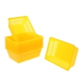 thumbnail image 2 of 12Pcs Storage Baskets for Classroom Organization Yellow Plastic Coin Holders, 2 of 9