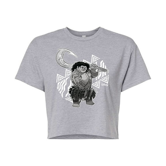 Maui  - Juniors Cropped Cotton Blend T-Shirt