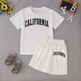 thumbnail image 4 of Hiijoy Big Girls Outfits California Print Short Sleeve T Shirt Shorts Set, Sizes 7-8Y, 4 of 4