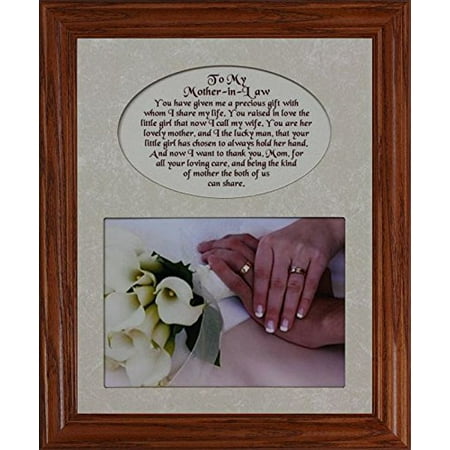 8x10 To My Mother In Law From A Son In Law Photo Poetry Frame
