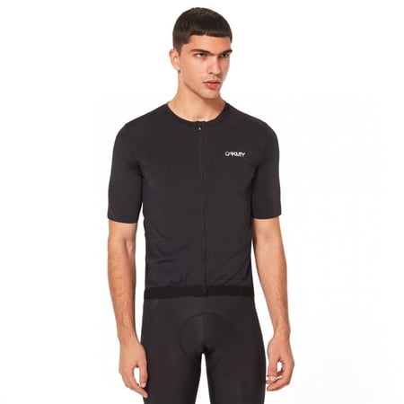 Oakley POINT TO POINT JERSEY Cycling - Blackout - S