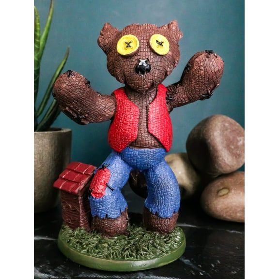 Ebros Pinheadz Monster with Voodoo Stitches Figurine 4.25"H (Big Bad Wolf)