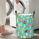 thumbnail image 5 of Fotbe Mushrooms Cesto de Ropa con Asas, Cesto Impermeable de Gran Capacidad, Bolsa de Lavado para Dormitorio, Cesto de Ropa con Ruedas y Asas-Small, 5 of 6