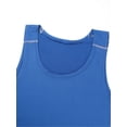 thumbnail image 6 of Sinleey Men's Quick Dry Workout Tank Top Gym Muscle Tees Fitness Bodybuilding Activewear Swimming Blue XL, 6 of 7