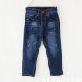 thumbnail image 2 of HOOMEUMY Boy Jeans Kids Denim Pants Boy Skinny Stretch Jeans Casual Slim Fit Trouser Blue 5 Years, 2 of 6