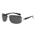 thumbnail image 1 of Gafas de sol cuadradas sin marco estilo retro, modernas y sexys, de estilo Y2K, hechas de metal, 1 of 5