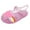 Pink, variant on Xfvqtps Girls Jelly Sandals Cross Straps Closed Toe Hollow out Sequin Love Rainbow Decoration Adjustable Buckle Durable Non Slip Washable Lightweight Summer PVC Water Shoes for 2-10 Years Pink