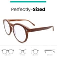 thumbnail image 3 of 2SeeLife Lunettes Rondes à Lumière Bleue pour Hommes et Femmes pour Toutes les Formes de Visage avec Vision Claire - Lunettes de Lecture Robustes pour Femmes et Hommes, 3 of 8