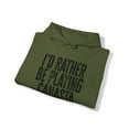 thumbnail image 4 of I'd rather be Playing Canasta Card Game Hoodie, Gifts, Hooded Sweatshirt, 4 of 4