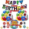 thumbnail image 1 of Vengadores Suministros para fiestas de superhéroes Decoraciones Niños Cumpleaños Vajilla desechable Mantel Fiesta de superhéroes Tema Favores Boy Set, 1 of 2