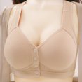 thumbnail image 2 of Dealovy Front Closure Bras for Women No Underwire Solid Color Full Coverage Seamless Push up T Shirt Bras, 2 of 8