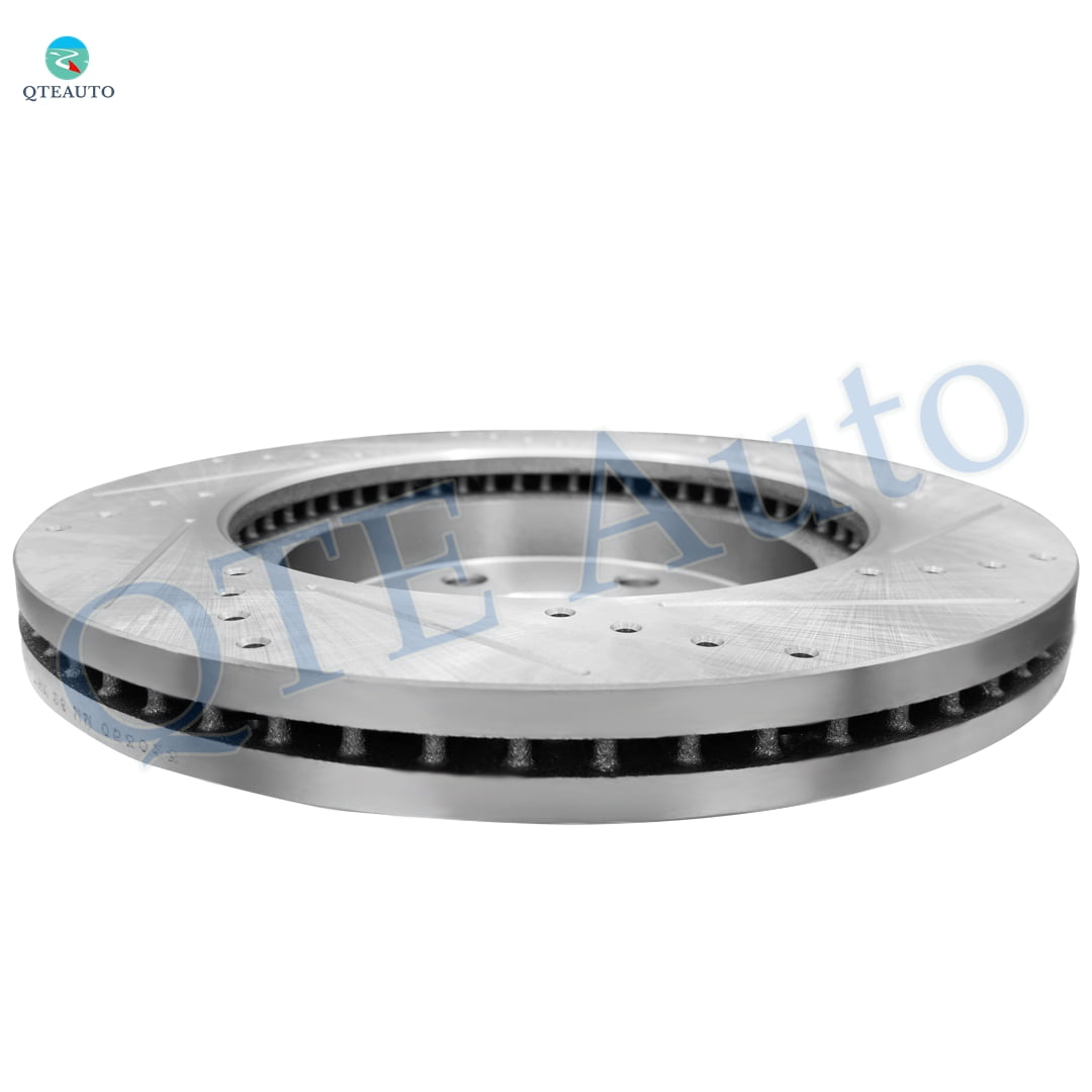 Front Drilled Slotted Disc Brake Rotors For 2019 Chevrolet Silverado 1500 LD
