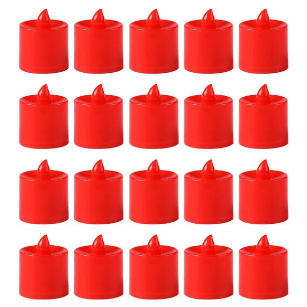 Luces de velas LED de 20 pcs Luces de velas decorativas de velas sin envejecimiento