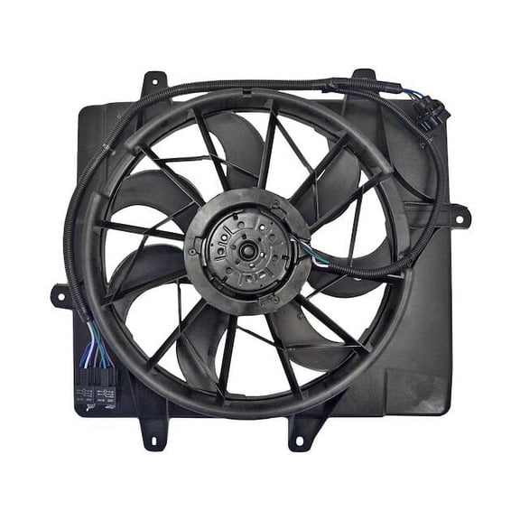Radiator Fan Assembly - Compatible with 2006 - 2010 Chrysler PT Cruiser 2.4L 4-Cylinder Naturally Aspirated DOHC GAS 2007 2008 2009