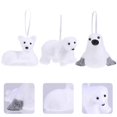 thumbnail image 2 of Christmas Tree Pendant White Foam Set for Decoration 1Set Holiday Dolls, 2 of 5
