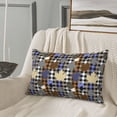 thumbnail image 5 of Lsque maple leaves Houndstooth Pattern Pillow Case – Soft & Cozy Throw Pillow Cover, Hypoallergenic Cushion Case for Sleeping Women with Envelope Closure-16"x24", 5 of 6