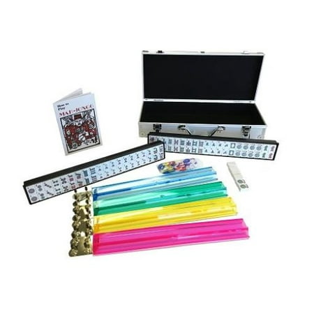 Classic Games Collection Deluxe Mah Jong Set, Aluminum Case