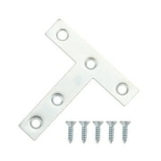 Hyper Tough 3 in. x 3 in. Tee Plate, Zinc Plated (2 Pack)