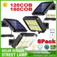 thumbnail image 2 of Lámpara Solar de pared dividida para jardín, farola de seguridad con Sensor de movimiento, impermeable, 3 modos, 100/120/160COB, 2 of 4