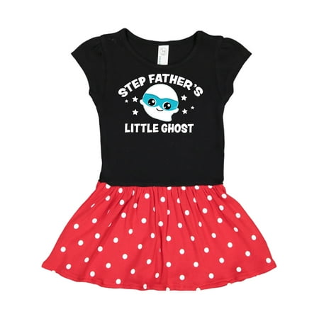

Inktastic Cute Step Father s Little Ghost with Stars Gift Toddler Girl Dress