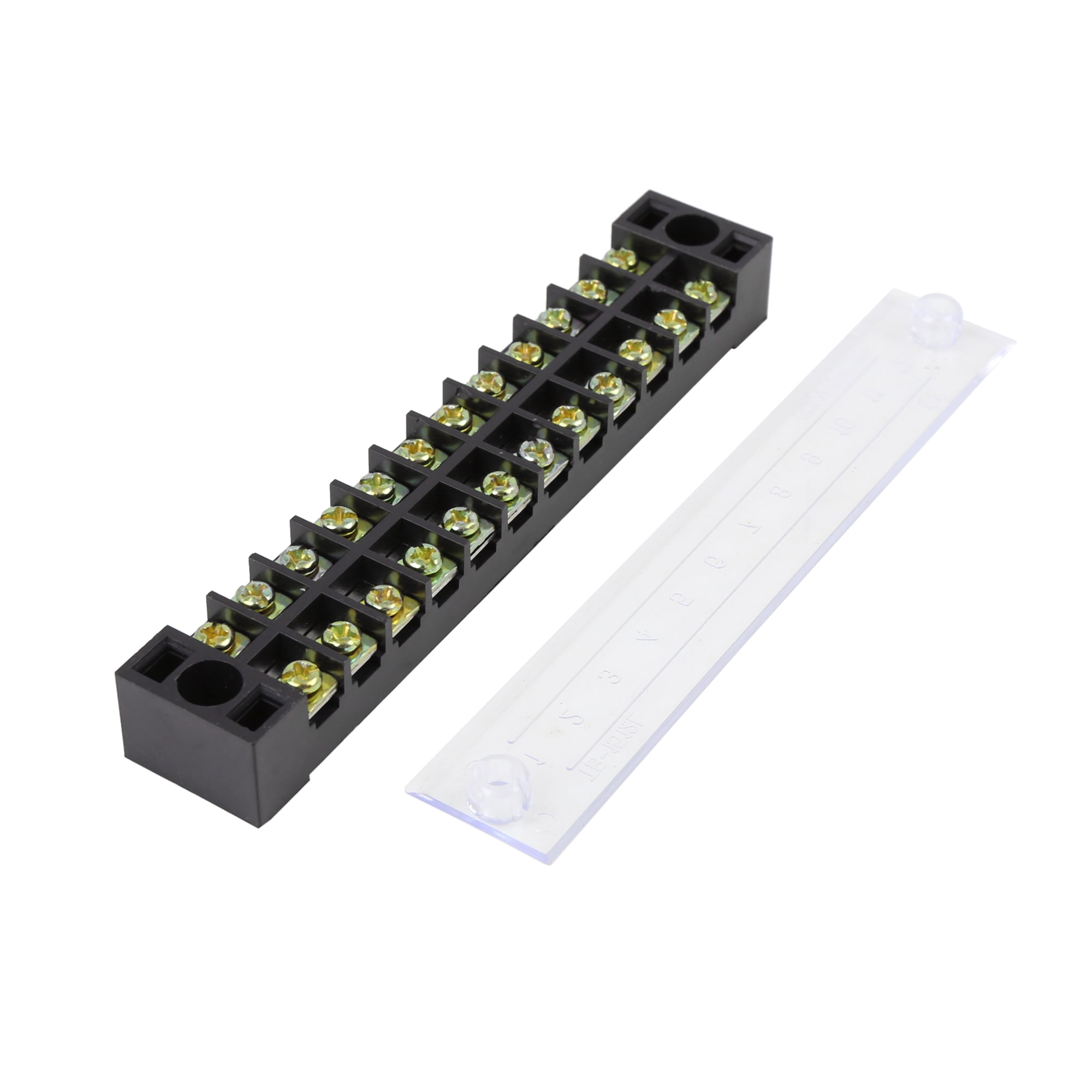 5 Set Bus Bar Distribution Block 12 Positions Terminal Bus Bar 600V 15A Kit