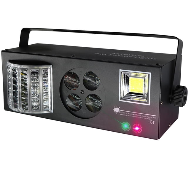 Lámpara de escenario MARYGEL 4 en 1 RGBW LED activada por sonido con control remoto