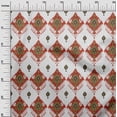 thumbnail image 3 of oneOone Rayon Maroon Fabric Asian Ikat Craft Projects Decor Fabric Printed By The Yard 56 Inch Wide, 3 of 4