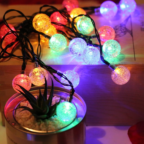 Cadena de luces LED solares para exteriores, luz pequeña impermeable, luz de estrella, luz de jardín para exteriores, linterna de camping