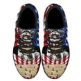 thumbnail image 2 of Shih Tzu Dog American flag Shoes Sneakers Black Size 10, 2 of 7