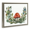 thumbnail image 4 of Stupell Industries Mushrooms & Greens Plants & Flowers Painting Brown Floater Framed Canvas Art Print Wall Art, 31 x 25, 4 of 10