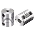 thumbnail image 6 of Uxcell 2PCS Motor Shaft 6.35mm to 10mm Helical Beam Coupler Coupling 25mm Dia 30mm Long, 6 of 6