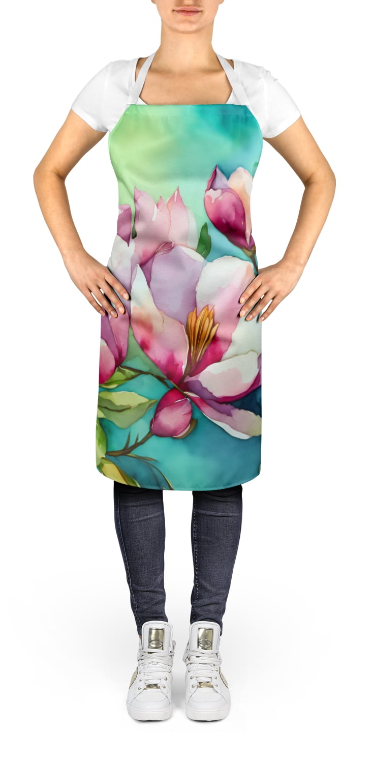 Wyoming Indian Paintbrush in Watercolor Apron