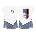 thumbnail image 4 of DHFJKG Independence Day T Shirt Women American Flag Print Short Sleeve Crew Neck Graphic Tee 1776-2026 250 Years Celebration Top, 4 of 4