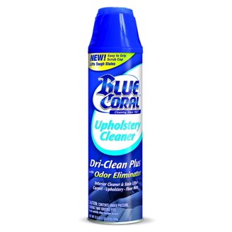 Blue Coral DC22 Upholstery Cleaner Dri-Clean Plus with Odor Eliminator,  22.8 oz. Aerosol 6 Pack 6