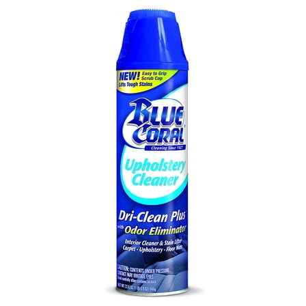 Blue Coral Upholstery Dri-Clean Plus with Odor Eliminator Automotive Cleaners, 22.8 oz