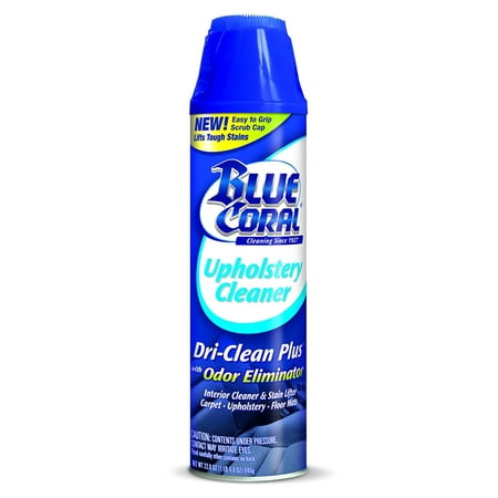 Blue Coral Upholstery Dri-Clean Plus with Odor Eliminator Automotive Cleaners, 22.8 oz