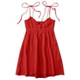 thumbnail image 4 of Shihyeh Casual Summer Dresses for Women Flowy Sun Dress Cute Mini Slip Dress Spaghetti Strap Dress, 4 of 7
