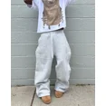 thumbnail image 5 of Y2k Embroidered Gray Casual Pants Camo Functional Tactical Functional Men's Women's Premium Jogging Drawstring Sweatpants, 5 of 5